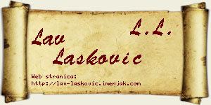 Lav Lasković vizit kartica